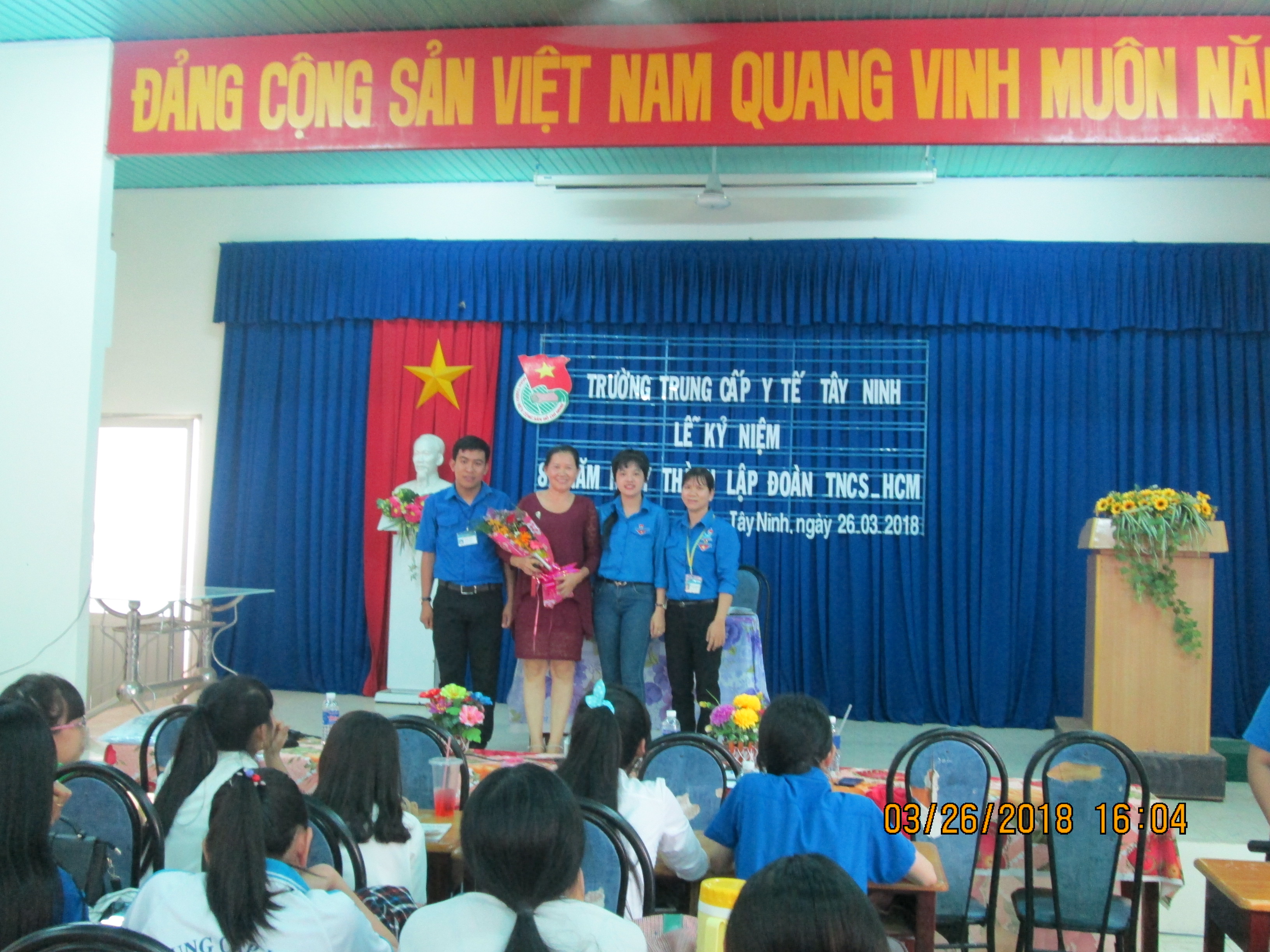 Đoàn trường Trung cấp Y tế Tây Ninh tổ chức Lễ kỷ niệm 87 năm ngày thành lập Đoàn TNCS Hồ Chí Minh